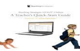 Teaching Strategies GOLD A Teacher’s Quick-Start Guide · Teaching Strategies GOLD® Online A Teacher’s Quick-Start Guide Section 4: Checkpoints