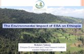 The Environmental Impact of EBA on Ethiopia · The Environmental Impact of EBA on Ethiopia ... Water Pollution in urban and rural areas ... Dire Dawa EFRC . EEFRI strategy