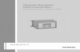 FUS1020 IP65 NEMA 4 Flowmeter Manual - Siemens AG · Ultrasonic flowmeters SITRANS FUS1020 IP65 NEMA 4 Operating Instructions - September 2008 SITRANS F
