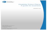 Disability Action Plans: A guide for business · Disability Action Plans: ... identify these practices and offer a blueprint for change. ... a survey of travel agency employees may
