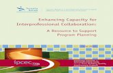Enhancing Capacity for Interprofessional Collaboration more.pdf · improvement model of Plan-Do-Study-Act (PDSA) cycles, where ... Enhancing Capacity for Interprofessional Collaboration
