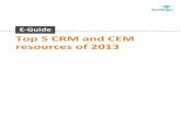 Top 5 CRM and CEM resources of 2013 - TechTargetmedia.techtarget.com/digitalguide/images/Misc/EA... ·  · 2013-12-20Top 5 CRM resources of 2013 Contents Salesforce vs. Siebel faceoff: