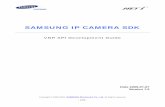SAMSUNG IP CAMERA SDK - Freeaasset.security.free.fr/SAMSUNG/SDK/IP_Camera_SDK... · SAMSUNG IP CAMERA SDK Samsung Electronics IP Camera SDK has variable Application Programming Interface