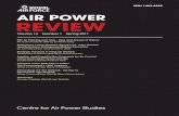 AIR POWER REVIEW - Professor Joel Hayward, … APR Vol14 No1 Booklet[1].pdfJohn Warden and Reforms in Professional ... and still much-discussed “five rings” approach to air power