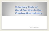 Voluntary Code of Good Practices in the Construction Industry and Proceedings/1b... · Good Practices in the Construction Industry ... Anti-graft and corruption practices ... provisions