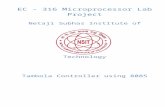 ec – 316 Micro - 8085 Projects8085projects.in/wp-content/uploads/2016/12/66-76-Report.docx · Web viewEC – 316 Microprocessor Lab Project Netaji Subhas Institute of Technology