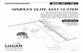 SIMPLEX ELITE MAT CUTTER - Aart de Vosfiles/product_detail/lo750-1.pdf · Instruction Manual Simplex Elite Mat Cutter Model 750-1 760-1 3 Logan Graphic Products Inc., 1100 Brown Street,