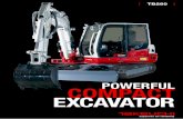 POWERFUL COMPACT EXCAVATOR - Home | … TB260...POWERFUL COMPACT EXCAVATOR I ITB260 REDUCED TAIL SWING The compact TB260 features a shorter than average tail swing compared to conventional
