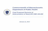 Commonwealth of Massachusetts Department of Public Health ·  · 2017-04-15Commonwealth of Massachusetts Department of Public Health ... wide range of interested parties ... definition