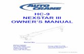 HC-9 NEXSTAR III OWNER’S MANUAL - Auto Craneautocrane.us/wp-content/uploads/HC-9-NexStar-3-0216-A-491823011.pdf · Distributor Information: Company: Phone: Address ... Failure to