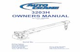 3203H OWNERS MANUAL - Auto Crane · Failure to correctly plumb and wire crane can cause ... MAIN WIRING HARNESS 7-2.0 ... also has the ability to bring a local distributor, a regional