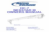 HC-7 NEXSTAR III OWNERS MANUAL - Auto Craneautocrane.us/wp-content/uploads/HC-7-NexStar-3... · HC-7 NEXSTAR III OWNERS MANUAL ... MAIN WIRING HARNESS ... local distributor, a regional