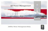 GE Power Management - GE Grid Solutions · 50 Short Circuit/Mechanical Jam/Rapid Trip ... = 120/125 AC/DC = 240/250 AC/DC = 24 AC/DC, ... GE Power Management 269Plus Motor Management