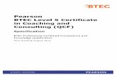 Pearson BTEC Level 5 Certificate in Coaching and Consulting …€¦ ·  · 2018-04-21The Pearson BTEC level 5 Certificate in Coaching and Consulting ... consulting, as well as personal