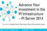 Advance Your Investment in the PI Infrastructure PI cdn. in the PI Infrastructure â€“PI Server 2014 ... es Archive PI ProcessBook PI DataLink PI WebParts ... User PI System Admin