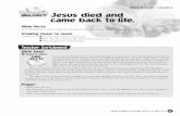 Jesus Is Alive! • Lesson 6 Bible Point Jesus died and …storage.cloversites.com/thechurchatrutledge/documents...Hands-On Bible Curriculum—Pre-K & K, Ages 5 & 6 83 Bible Point