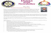 District 6220 Newsletter - directory-online.com 2012...District 6220 Newsletter May, 2012 ... from big band swing to rock & roll, ... Becky will be our district’s first scholar under