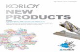 KORLOY NEW & STEADY SELLING PRODUCTS Products (New).pdf · KORLOY NEW & STEADY SELLING PRODUCTS ... shipbuilding, die and mold, electronics, aerospace around the world. Grades …