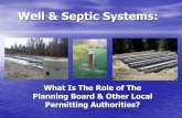 Well & Septic Systems officer of the exact location of all wells and that all septic system variances relating to well setbacks be approved by the local ... Well & Septic Systems: