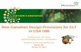 New Canadian Design Provisions for CLT in CSA O86atlanticwoodworks.ca/.../2014/10/Canadian-Design-Provisions-for-CLT...New Canadian Design Provisions for CLT in CSA O86 M. Mohammad,