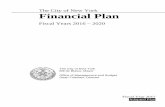 Financial Plan Expense - Welcome to NYC.gov · Financial Plan Fiscal Years 2016 – 2020 The City of New York ... 720 City Funds 3,286 2,970 2,970 2,970 2,970 721 Other Categorical