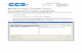 MPLAB X + CCS C Compiler Tutorial27696F4B5710542... · Contact Information Sales and Info : 262-522-6500 x35 sales@ccsinfo.com Technical Support: 262-522-6500 x32 support@ccsinfo.com