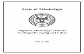 State of Mississippi - mdeq.ms.gov€¦ · The assistance and the work of the state’s Law Enforcement Community, ... and in cases of imminent and ... an immediate necessity for
