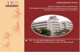 Bandra Reclamation, Mumbai Higher - Welcome to … D...6. About Ph.D. Programme IES –MCRC is a recognized Ph.D. Centre of University of Mumbai. Students interested in pursuing Ph.D.