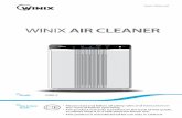 User Manual - Winix America 53002 3 Light sensor Unit Pre-filter / (4) Odor Absorbing Carbon Filters / True HEPA Filter User Manual PACKAGE CONTENTS Front panel