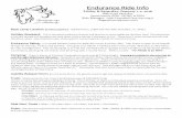Endurance Ride Info - AERC · Endurance Ride Info Friday & Saturday, January 1-2, 2016 IDR/25/50 each day Sanctioned by AERC, SEDRA, & SERA Ride Manager: Leah Greenleaf (352-653-0353)