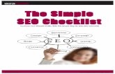 The Simple SEO Checklist - Kristen Poborskykristenpoborsky.com/wp-content/uploads/2016/02/SEO-Checklist.pdfSEO Checklist No more cringing at the thought of SEO or hard to follow strategies