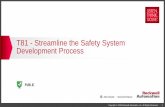 T81 - Streamline the Safety System Development Process than 60% of injuries occur outside normal production activities Selecting a safeguard that makes it difficult for an operator