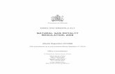 MINES AND MINERALS ACT - Alberta · (Consolidated up to 211/2016) ALBERTA REGULATION 221/2008 Mines and Minerals Act NATURAL GAS ROYALTY REGULATION, 2009 Table of Contents Part 1
