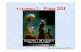 Astronomy 1 – Winter 2011web.physics.ucsb.edu/~tt/ASTRO1/lecture4.pdf · Astronomy 1 – Winter 2011 ... East to West because of the motion of the planet ... •Retrograde motion