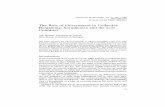 The Role of Government in Collective Bargaining ... · The Role of Government in Collective Bargaining: Scandinavia and the Low ... the role of government in wage bargaining has not