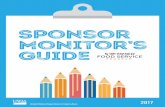 Sponsor Monitor’s Guide 2017 - Food and Nutrition Service institution is an equal opportunity provider. ... SFSP sites are operated by public or private nonproit sponsors - these