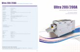 ltra 200200A Ultraviolet ocument Coater Ultra 200/200A 200A Brochure 8...Ultra 200A - UV Coat Both Sides of our Documents with a Smear-Free Finish Enhance the value and vibrancy of