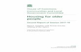 Housing for older people - publications.parliament.uk · Housing for older people 1 Contents Summary 3 1 Introduction 5 2 Advice and information 7 3 The link between housing and health