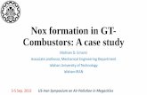 Nox formation in GT- Combustors: A case study - AAAS · Nox formation in GT-Combustors: A case study Mohsen D. Emami Associate professor, Mechanical Engineering Department Isfahan