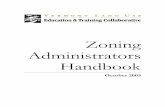 Zoning Administrators Handbook - VPIC · Zoning Administrators Handbook · October 2005 ·  VERMONT LAND USE EDUCATION AND TRAINING COLLABORATIVE i Table …