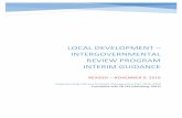 LOCAL DEVELOPMENT INTERGOVERNMENTAL REVIEW PROGRAM … · LOCAL DEVELOPMENT – INTERGOVERNMENTAL REVIEW PROGRAM INTERIM GUIDANCE ... environment, natural ... comments to local agencies.