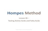 Hompes Method - Amazon S3 Method Lesson 26 ... client/patient’s diet, is sure to improve amino acid ... comes from the Ray Peat corner. Peat suggests