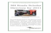 nh roads scholar directory 2011 - Technology Transfer … · NH Roads Scholar Directory for 2011 ... Matthew Ingham New Durham ... Steve Smith Somersworth John Soulia Hooksett