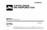MT01 - Yamaha Motor México€¦ · Nº de Serie del motor Nº de Serie del bastidor 8. ... C15 EJE DE CAMBIO & PEDAL ... 19 31G–12159–02 TORNILLO DE AJUSTE DE VALVULA 1