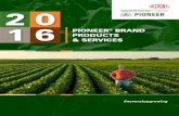 PIONEER BRAND PRODUCTS & SERVICES · Prizes incl. account credit redeemable for purchase of any Pioneer® seed products for use on plantable acreage of a designated farm and based