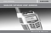 SAILOR SP3520 VHF GMDSS - Telemar   1 1 Introduction Your VHF GMDSS SP3520, your new SAILOR portable VHF transceiver, is approved to fulfil the GMDSS requirements