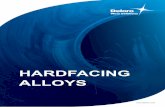 HARDFACING ALLOYS - Squarespace · known and successful alloys, with the best “all-round” ... hardfacing material is in the form of a rod. ... suited to repair work. Core Wire