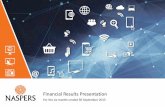 Financial Results Presentation - naspers.com Results Presentation ... Based on independent external valuations and/or recent transaction values . 23: ... OLX Alamaula 4.5x 1.3x