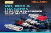 MC, MCX & TCX Series - hubbellcdn MCX & TCX Series ARMORED & UNARMORED CABLE GLANDS Innovated Reliable Connectivity ILLAR FITTINGS C H A Z L OO MC SERIES S F I T T IIN G S 2 ALUMINUM