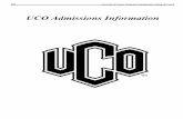 UCO Admissions Informationsites.uco.edu/academic-affairs/files/ug-catalog/ug-admissions.pdf · UCO Admissions Information ... ing score on the ... of Title 38 of the United States